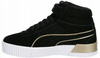 Buty Damskie Czarne Wysokie Wygodne Rzep PUMA CARINA MID SD METAL