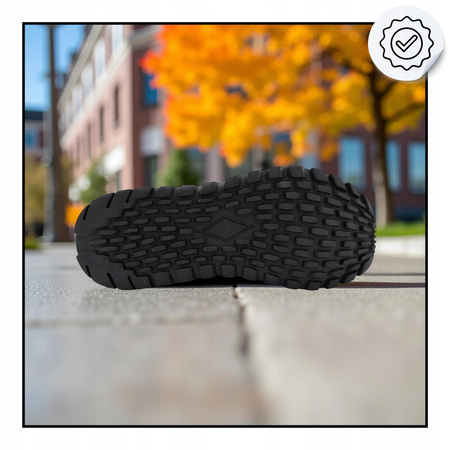 Buty męskie skechers czarne wygodne za kostkę jesień zima 183049/bbk