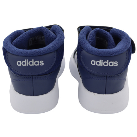 Buty Dziecięce Wysokie Wygodne Polar Rzepy ADIDAS GRAND COURT MID