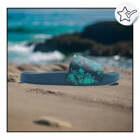 KLAPKI MĘSKIE NA BASEN NA PLAŻE PUMA MAPF1 LEADCAT GRAPHI 308082 01 