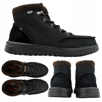 BUTY MĘSKIE LEKKIE SKÓRZANE HEYDUDE BRADLEY BOOT LEATHER 40189 001