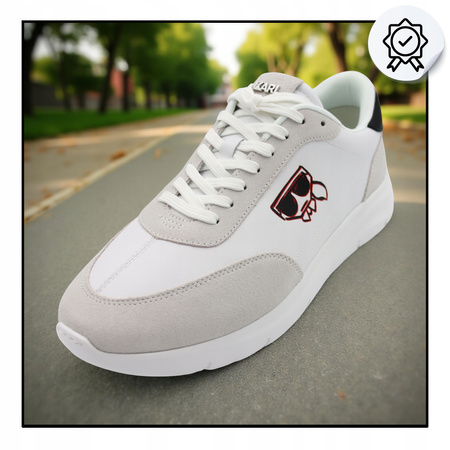 Buty Sneakersy Męskie Wygodne Czarne Skóra KARL LAGERFELD