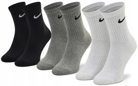 Skarpetki Unisex Bawełniane Wysokie Białe Szare Czarne NIKE