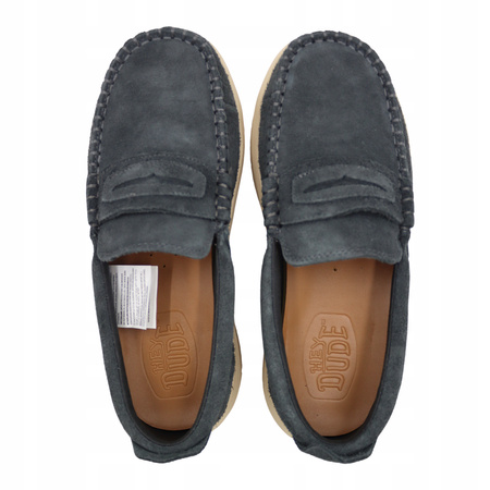BUTY MĘSKIE LEKKIE MOKASYNY ZAMSZOWE HEYDUDE NXT LOAFER 43773 0OH