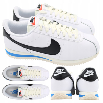 Damskie Sportowe Sneakersy Białe Skórzane Nike Cortez DN1791 100 r. 40
