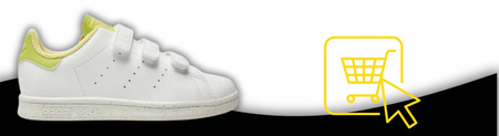 BUTY SPORTOWE DZIECIĘCE NA RZEP WYGODNE ADIDAS STAN SMITH GW4537