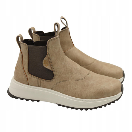 Buty męskie sztyblety beżowe wygodne lekkie wsuwane heydude 442932kr 