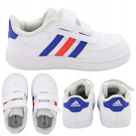 Buty dziecięce ADIDAS BREAKNET sneakersy sportowe skóra biały