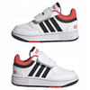 Buty Dziecięce Sneakersy Sportowe Białe Trampki Skóra ADIDAS HOOPS