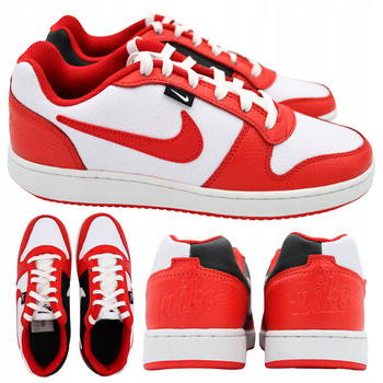 BUTY MĘSKIE SPORTOWE SKÓRZANE NIKE EBERNON CZERWONE AQ1774 101 R. 45