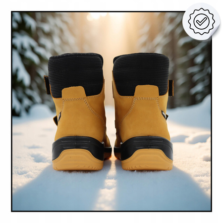 BUTY DZIECIĘCE 4F WYGODNE ZE SKÓRY WYSOKIE NA JESIEŃ ZIMĘ JOBMW25083S 