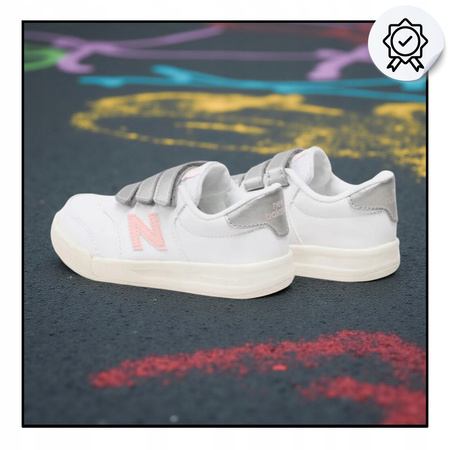 Buty Dziecięce Sportowe Do Szkoły Wygodne Lekkie Białe NEW BALANCE