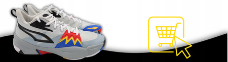 BUTY SPORTOWE MĘSKIE DO KOSZYKÓWKI PUMA Genetics Glacial 309691 02 R. 44,5