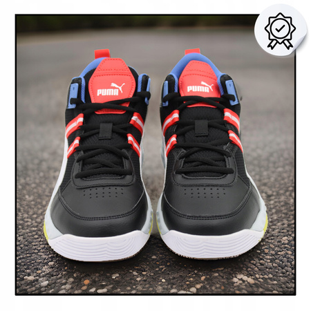 Buty Sportowe Męskie Puma Rebound za kostkę czarne wygodne r.43