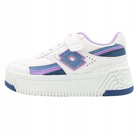 Buty Dziecięce Dla Dziewczynek Białe Rzep Wygodne LOTTO PINADEE 