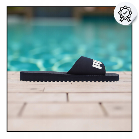 KLAPKI MĘSKIE GRANATOWE NA BASEN NA PLAŻĘ PUMA PURECAT 360262 02 r. 35,5