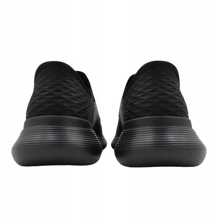 Buty męskie skórzane skechers czarne wygodne wsuwane 205046/bbk 