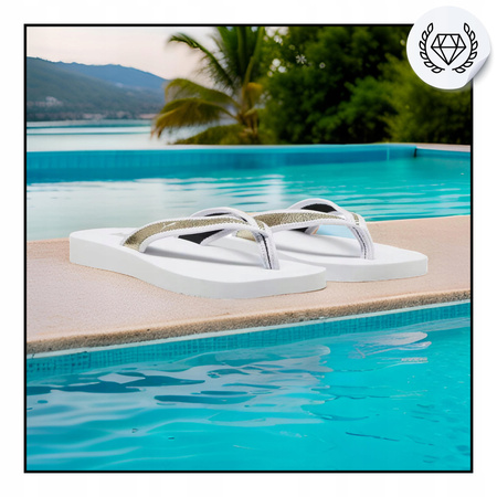 DAMSKIE JAPONKI PUMA SANDY FLIP METALLIC SHINE KLAPKI LATO ZŁOTE R. 38