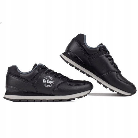 Buty Męskie Miejskie Lekkie Codzienne Wygodne Czarne LEE COOPER
