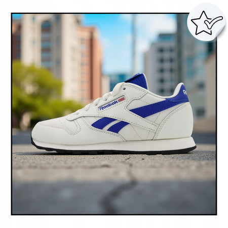 Buty Sportowe Damskie Wygodne Białe Skóra REEBOK CLASSIC LEATHER