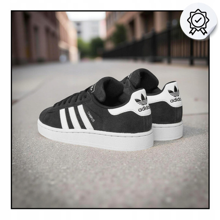 Buty sportowe męskie wygodne czarne sneakersy adidas campus id9844