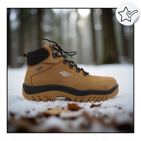 4f BUTY MĘSKIE WYGODNE TREKKINGOWE WYSOKIE NA JESIEŃ ZIMĘ OBMH257 44S 