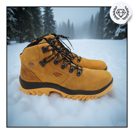 4f BUTY MĘSKIE WYGODNE TREKKINGOWE WYSOKIE NA JESIEŃ ZIMĘ OBMH258 83S