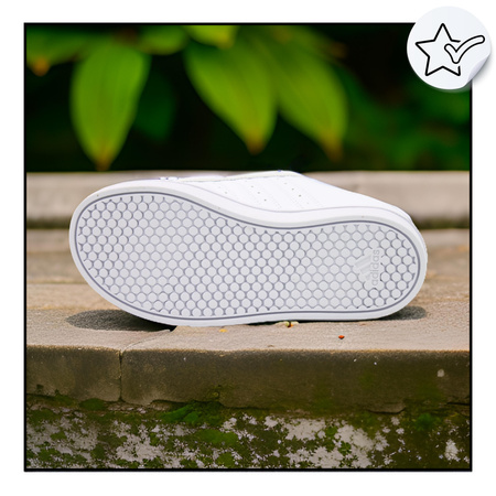 BUTY DZIECIĘCE SPORTOWE KOMUNIJNE BIAŁE WYGODNE ADIDAS VS PACE IE3474 r. 35