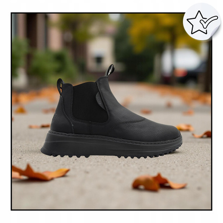 Buty męskie sztyblety czarne wygodne lekkie heydude 44293-060