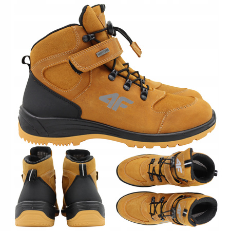 BUTY DZIECIĘCE 4F WYGODNE TREKKINGOWE NA JESIEŃ ZIMĘ JOBMW251 83S