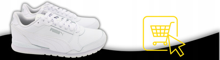 BUTY SPORTOWE MĘSKIE BIAŁE WYGODNE PUMA ST RUNNER 384855 10 r. 44,5