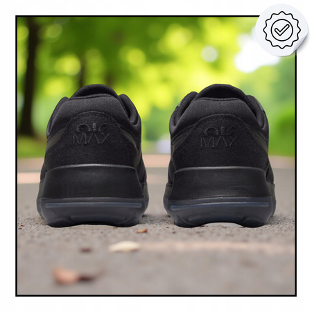 BUTY SPORTOWE MŁODZIEŻOWE WYGODNE CZARNE NIKE AIR MAX MOTIF DH9388003 r. 38