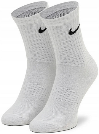 Skarpetki Unisex Bawełniane Wysokie Białe Szare Czarne NIKE