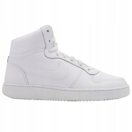 BUTY SPORTOWE MĘSKIE BIAŁE WYSOKIE SKÓRA NIKE EBERNON MID AQ1773 100 r. 45