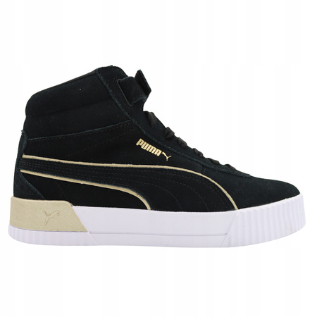 Buty Damskie PUMA CARINA Czarne Wysokie Wygodne Rzep 