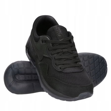 BUTY SPORTOWE MŁODZIEŻOWE WYGODNE CZARNE NIKE AIR MAX MOTIF DH9388003 r38,5