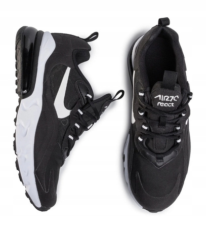 Buty Sneakersy Młodzieżowe Wygodne Lekkie Czarne NIKE AIR MAX