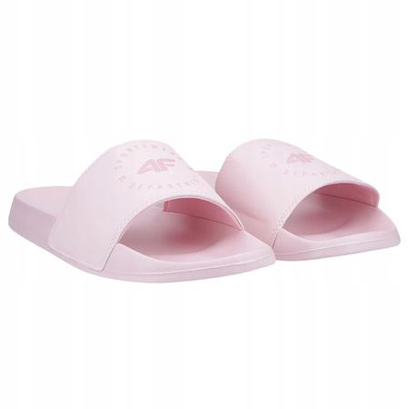 KLAPKI 4F damskie WSUWANE PLAŻOWE BASENOWE NA BASEN WYGODNE RÓŻOWE R. 39