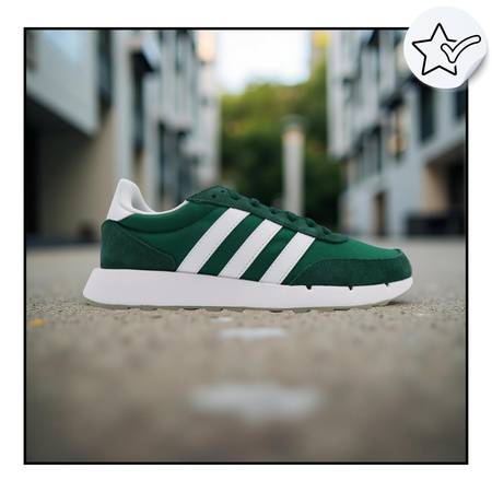 Buty męskie sportowe wygodne zielone sneakersy adidas run H00354