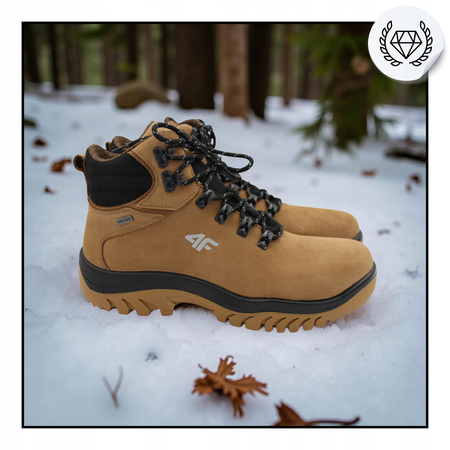 4f BUTY MĘSKIE WYGODNE TREKKINGOWE WYSOKIE NA JESIEŃ ZIMĘ OBMH257 44S