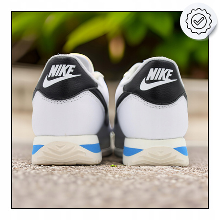 Damskie Sportowe Sneakersy Białe Skórzane Nike Cortez DN1791 100 r. 38