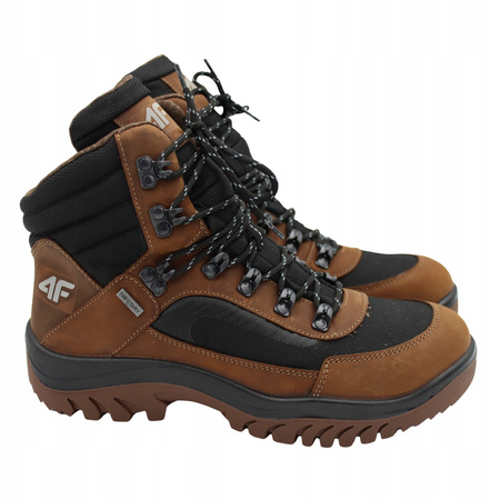4f BUTY MĘSKIE WYGODNE TREKKINGOWE WYSOKIE NA JESIEŃ ZIMĘ OBMH253 81S 