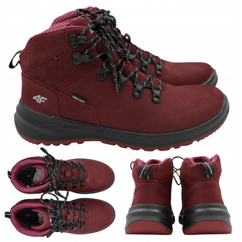 4f BUTY DAMSKIE WYGODNE TREKKINGOWE NA JESIEŃ ZIMĘ OBDH261 60S