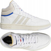 Buty Wysokie Białe Skóra Skórzane Wygodne ADIDAS HOOPS 3.0 MID