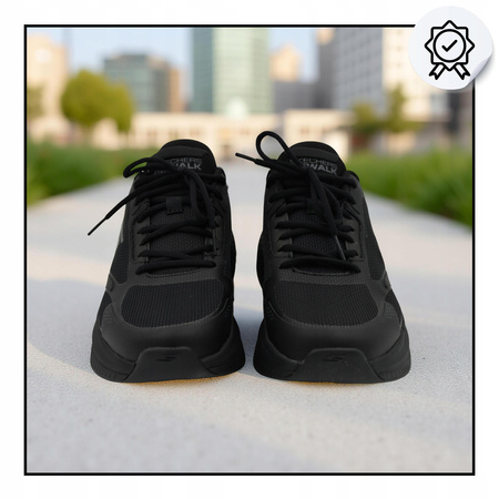 Buty męskie skechers 216351/bbk czarne lekkie wsuwane na co dzień