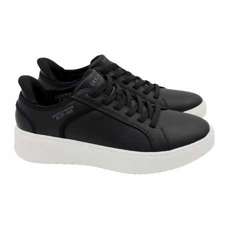 Buty męskie skechers wygodne lekkie wsuwane na co dzień 183177/blk 
