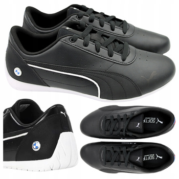 BUTY SPORTOWE MĘSKIE CZARNE WYGODNE PUMA BMW MMS Neo Cat 307309 05 r. 45