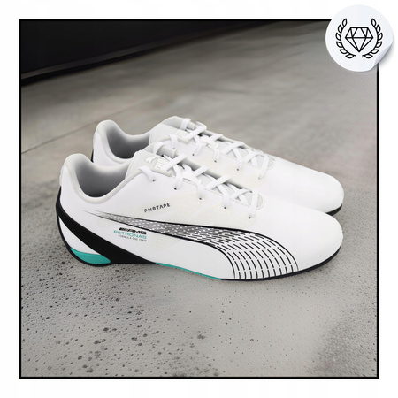 Buty Męskie Białe Skóra Skórzane Wygodne PUMA MAPF1 Carbon Cat