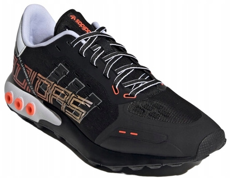 Buty Damskie Sportowe Wygodne Czarne ADIDAS LA TRAINER III J