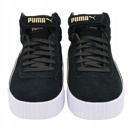 Buty Damskie PUMA CARINA Czarne Wysokie Wygodne Rzep 